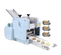 YXFAZPP Machine à raviolis électrique Fabricant d'emballage de raviolis Wonton, Fabricant de boulettes commerciales avec Moule en Forme Ronde, Machine à pâtes électrique (3molds)