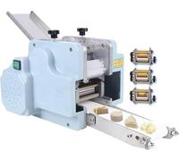 YXFAZPP Machine à raviolis électrique multifonctionnelle Machine d'emballage de raviolis Wonton, Machine à boulettes Commerciale avec Moule en Forme Ronde (3molds)