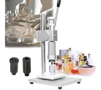 YXFAZPP Machine à sceller Les Bouteilles de Parfum Manuelle, Machine à sertir Les Bouchons de Bouteilles, Machine à sertir par pulvérisation avec poignée et Base, Machine de capsulage (15mm)