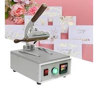 YXFAZPP Machine de marquage à Chaud de Bureau, Machine de marquage à Chaud à l'ancienne avec Affichage numérique, Matrice