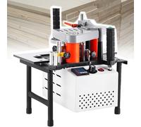 YXFAZPP plaqueuse de Chants pour Le Travail du Bois, plaqueuse de Chants Droits incurvée Portable à Collage Double Face, Machine Professionnelle de Chants adhésifs en Bois PVC