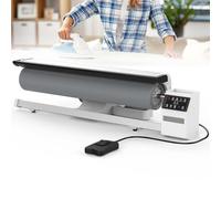 YXFAZPP Presse à Vapeur Commerciale à Rouleau Rotatif de 900 mm | 2950W Défroisseur à Vapeur Industriel pour Linge d'hôtel, draps de lit | Repasseuse à Vapeur Continue avec pédale