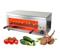 YXFAZPP Salamandre Broiler, fonte électrique, grille de comptoir avec température réglable de 50 à 300 °C et 4 hauteurs, broiler commercial pour fromage