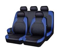 YXFCD Housses de Siège Complète en Cuir pour VW Polo IV (9N) 2006 2007 2008 2009, Housses Siège Avant Et Arrière Ensembles de Housses Quatre Saisons Accessoire,D/Blue