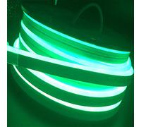 YXHL® DC12V LED vert néon silicone étanche pour décoration intérieure et extérieure bricolage bannière 15 mètres