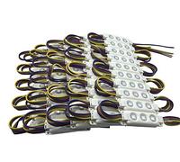 YXHL Led Module RGB 100 pièces un pack DC 12V Imperméable Rectangulaire Carrée Pour la Décoration De Vacances et Les Panneaux