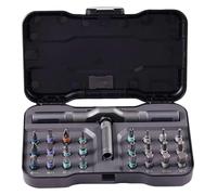 YXHXWKJ Jeu de tournevis à cliquet multifonctions 24 en 1 for la maison, ensemble d'outils multifonctions haute dureté
