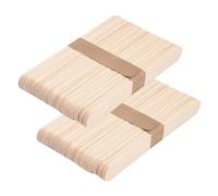 YXHZVON Bâtonnets en Bois Naturel - 100 Pièces, Spatule pour Épilation, Abaisse Langue Adulte (114 x 15 mm)