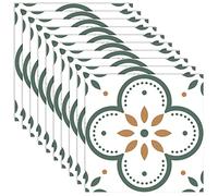 YXHZVON Carrelage Adhesif sol, 10 Pièces Stickers Carrelage 20 x 20 cm, Autocollant Mural Peinture Carrelage Salle de Bain Adhésifs pour Carreaux Muraux, Autocollants Imperméables DIY