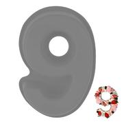 YXHZVON Moule à Gâteau Number 9, Moules Chiffre Cake, Grands Moules à Gâteau 3D en Silicone, Moules à Forme Spécifique Forme de Chiffre Convient pour Anniversaires, Fêtes (Gris)