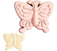 YXHZVON Moule en Silicone pour Grand Papillon, Rose Moule en Silicone en Forme, Moule à Gâteau Silicone 3D Papillon pour Pain, Grande Gelée, Pâtisserie, Résine époxy, Savon