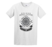 YXIAOJ NewCool I'm an Aircraft Mechanic Funny Quote Aviation Safety Cotton Mens Tshirt Black Round Neck Short Sleeves Size XXL