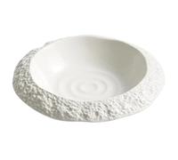 YXINAER Bol à Fruits Moderne Household Deep Dish Creative Hotel Restaurant Tableware White Dinner Soup(8.5 inch disc)