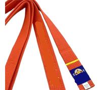 YXINAER Ceinture de Taekwondo Ceintures de karaté brodées et colorées, ceintures grade, arts martiaux, judo, taekwondo, professionnelles(Orange one Stripe,300cm)