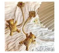 YXINAER Crochet de Rideau en Laiton Crochet de Rideau Mural entièrement en cuivre, Boucles Forme d'arc d'orchidée, Supports décoration montés(Q Pair)