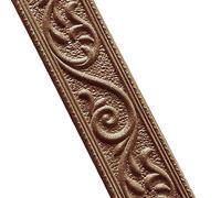 YXINAER Frise Murale Adhesive Autocollant mural plinthe bande décorative auto-adhésif étanche garniture murale ligne papiers peints bordure autocollant bricolage(Brown)