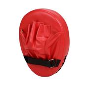 YXINAER Gants de Kick-Boxing, Coussinets en Cuir PU, Sac Frappe for l'entraînement Cible de Boxe(Red C 1PC)