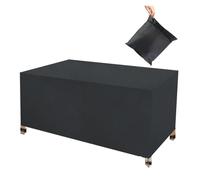 YXINAER Housses pour Coffre De Jardin Housse De Protection for Coffre Terrasse, for Meubles D'extérieur en Tissu Oxford, Contre La Pluie, Imperméable Et Résistante Au Soleil(120x120x74)