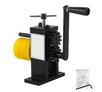 YXINAER Outils de Cintrage D'anneaux Presse à manivelle for fabrication de bijoux, machine cintrer les bracelets, bagues et boucles d'oreilles(Black-Plastic Roller)