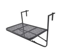 YXINAER Table Balcon Suspendue Table Suspendue for Balcon, Garde-Corps en métal et Fer forgé, Jardin Suspendu Pliable(Black)