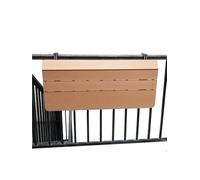 YXINAER Table Balcon Suspendue Table Suspendue for Balustrade de Balcon Moderne, d'ordinateur créative for Bar à Domicile(60x37cm Coffee)