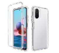 YXINDAFU Coque pour Xiaomi Poco F3 / Xiaomi Mi 11i 5G,360 degrés Full Body Transparente Antichoc Housse [avec Protecteur d'écran intégré] TPU et PC Etui Coque pour Xiaomi Poco F3 5G