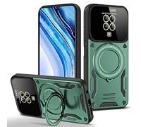 YXINDAFU pour Xiaomi Redmi Note 9S Coque,Militaire Antichoc Housse avec 360°Anneau magnétique Support et AntiRayures caméra Protection Etui Coque pour Redmi Note 9S / Redmi Note 9 Pro,Vert