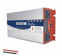 YXINHONGYUE 60v to 110v, 5000W pic/2500W Pure Sinus Wave Inverter DC 12V-72V to110V 60Hz convertisseur de Puissance Portable Chargeur de Voiture Solaire Inverteur