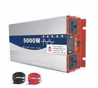 YXINHONGYUE 60v to 110v, Inverteur Solaire de Haute Puissance 5000W, Basse fréquence Pure Sine Wave RV Power Inverter avec écran LCD DC 12V/24V/48V/60V/72V À 120V 240V AC convertisseur