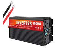 YXINHONGYUE 60v to 220v 50hz, Onduleur Solaire Hors réseau à Onde sinusoïdale Pure 48 V à 110 V pour Camping-Car, Camion, Solaire, Maison, onduleur de Puissance 3000 W avec 2 Prises CA et écran LCD