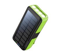 YXINHONGYUE Banque d'énergie Solaire étanche 30 000 mAh avec Port de Chargement USB Lampe de Poche LED à manivelle lumière d'urgence SOS, Facile à Transporter, adaptée aux campeurs et randonneurs