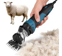 YXINHONGYUE Bleu,220V, Tondeuse à Moutons électrique Portable 850 W à 6 Vitesses réglables pour Tous Types d'animaux d'élevage Soins esthétiques 220 V