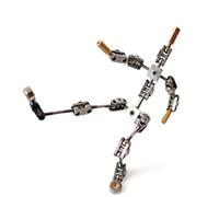 YXINHONGYUE Kit d'armature Multifonction en Stop Motion pour Studio Personnage d'animation en Stop Motion Squelette de marionnettes en métal Squelette en Acier Inoxydable (16 cm),12cm