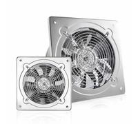 YXINHONGYUE Ventilateur d'extraction d'air intérieur avec Grille de Protection 220 V Portable Silencieux en Acier Inoxydable pour Garage Salle de Bain magasins, greniers, Cuisines (4 Pouces),220V