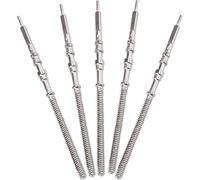 Yxinjy Kit de 5 pièces de montre à mouvement argenté avec tige en acier, kit de pièces de rechange NH35 NH36 NH38 NH39