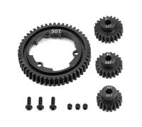 YXIUEYINGE Engrenage Droit en Acier 46T 50T 52T 54T avec pignon M1 18 20 22T 6447 6449 for Trax-xas 1/5 x-maxx 1/10 e-revo 2.0 VXL MAXX, pièces de Mise à Niveau(50T)