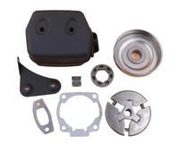 YXIUEYINGE Kit de Joints de Jante de pignon de Tambour d'embrayage 3/8" for Silencieux d'échappement, Compatible avec Les tronçonneuses à Essence HUS 51, 55 et 55 Rancher. Pièces détachées
