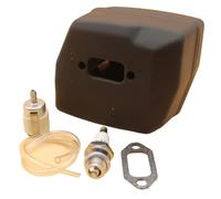 YXIUEYINGE Silencieux d'échappement, Bloc Silencieux/Filtre de Conduite de Carburant for tronçonneuse HUS 61 268 268XP 272 272XP 268K for tronçonneuse Jon-sered 625 630 670