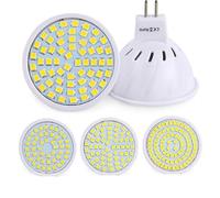 YXJX low voltage bulbs, Lot de 5 ampoules LED DC12V MR16 SMD2835 4W/6W/8W 36/54/72LED for projecteurs domestiques(Neutral White,8w)