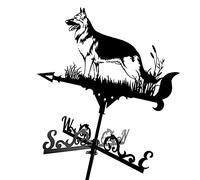 YXKJHH Girouette avec Ornement Animalier Girouette Piquet de Jardin Indicateur de Direction du Vent pour toits Coq Jardin Cour Patio Décor