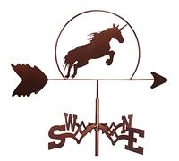 YXKJHH Girouette avec Sculpture décorative, indicateur de Direction du Vent en métal, Piquet de Jardin, Outil de Mesure Professionnel pour décorations de Jardin, de Ferme, de kiosque