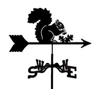 YXKJHH Girouette de Ferme à Fixer sur Le Toit, Motif cerf rétro, élan, Corgi, Voiture, écureuil, Loup, indicateur de Direction du Vent, Support métallique extérieur, girouette pour Jardin