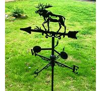 YXKJHH Girouette de Jardin créative en Acier Inoxydable, indicateur de Direction du Vent créatif pour coupoles de Jardin, hangars de Ferme