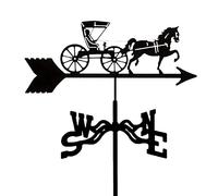 YXKJHH Girouette de Jardin en Acier Inoxydable, indicateur de Vent avec Sculptures de Jardin, Outil de Mesure Professionnel pour décoration de Jardin, Toit - Sud-Est, Nord-Ouest D