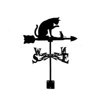 YXKJHH Girouette de Toit en Acier Inoxydable, indicateur de Direction pour décoration de Jardin, terrasse, Cour (Couleur : Chat)
