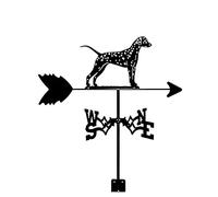 YXKJHH Girouette en Acier Inoxydable, indicateur d'orientation, Outil de Mesure, Facile à Assembler, pour décoration d'extérieur, Support Animalier (Couleur : Dalmatien)
