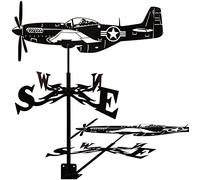YXKJHH Girouette en Acier Inoxydable pour Jardin, voiliers rétro, navires de Guerre, Bateaux Pirates, girouette créative, Piquet de Jardin, girouette pour Cour extérieure (Couleur : I) (T