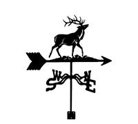 YXKJHH Girouette en métal, Note de Musique, Cheval de Guerre, Agneau, girouette de Jardin, indicateur de Direction du Vent pour décoration de Toit de Cour extérieure, Montagne,
