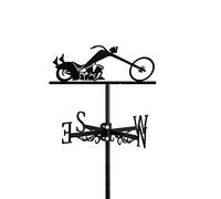 YXKJHH Girouette en métal pour Moto, indicateur de Direction créatif en Acier Inoxydable pour coupoles de Jardin, abris de Ferme, Jardin, Gazebo, décorations, Noir, Moto ~ B