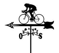YXKJHH Girouette, girouette rétro en Forme de vélo, indicateur de Direction du Vent en Fer, Rotation de la Vitesse du Vent pour Jardin, décoration d'extérieur, de Ferme, de Jardin, de pel